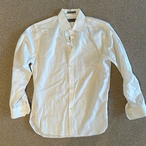 Thin white Nordstrom button down - size 15.5 32-33